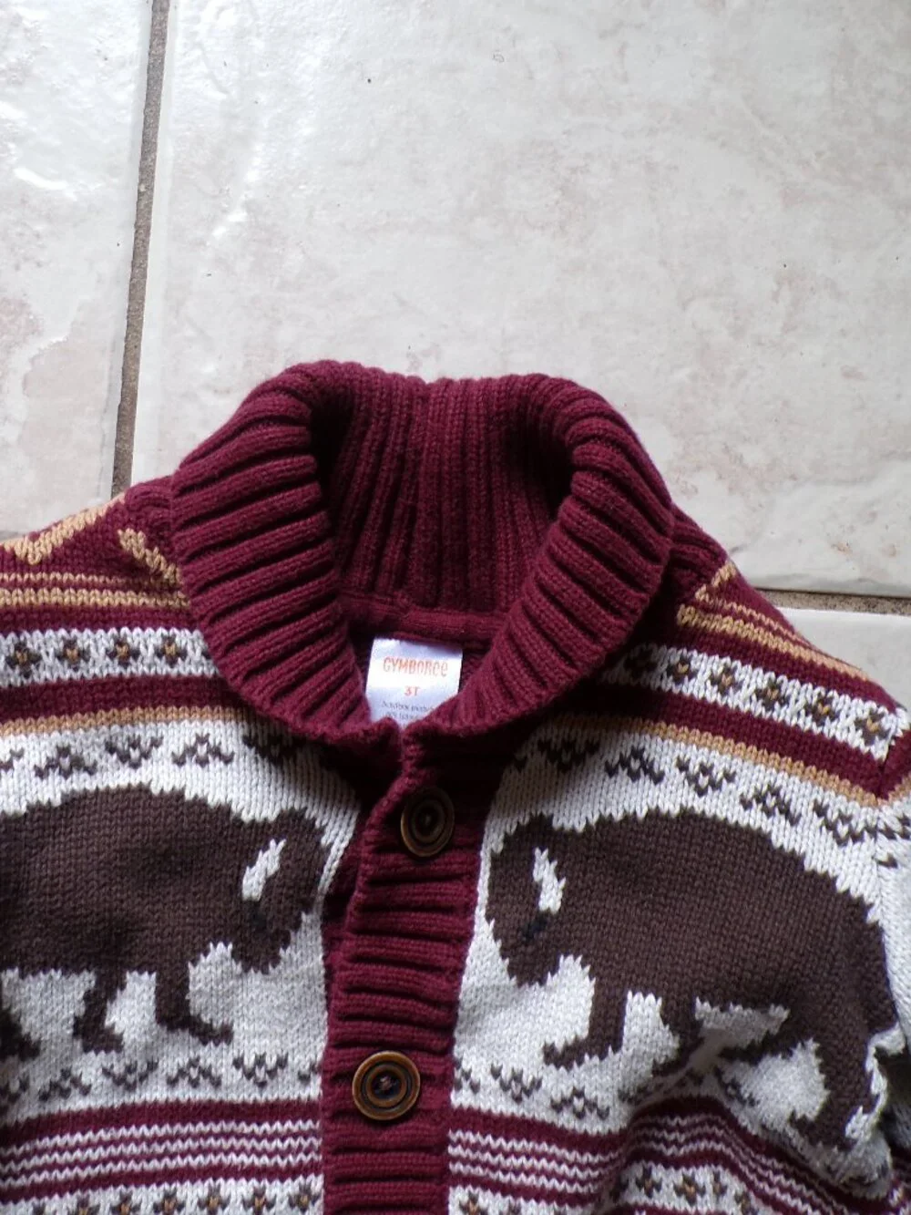 Gymboree Sweater + Dip Sweater Boys Toddler Size 3T Great Condition